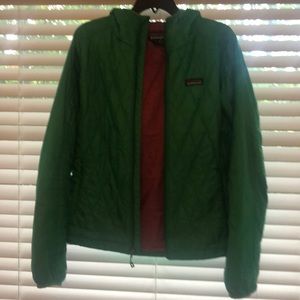 Patagonia, light puffer with hood.